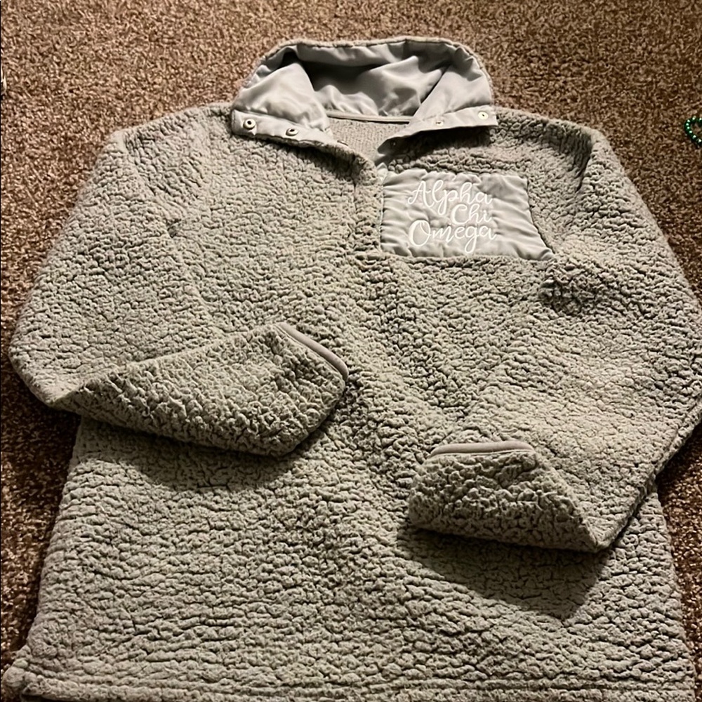 Alpha chi omega Sherpa pullover S/M